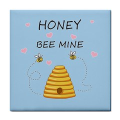 Bee Mine Valentines Day Tile Coasters