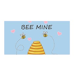 Bee Mine Valentines Day Satin Wrap by Valentinaart