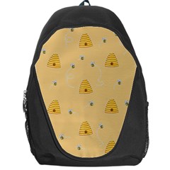 Bee Pattern Backpack Bag by Valentinaart