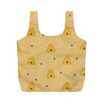 Bee pattern Full Print Recycle Bags (M)  Front