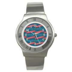 Valentine Day Pattern Stainless Steel Watch by dflcprints