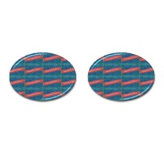 Valentine Day Pattern Cufflinks (oval) by dflcprints