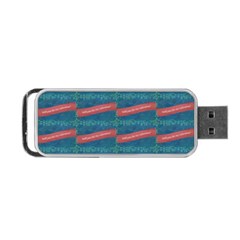 Valentine Day Pattern Portable Usb Flash (two Sides) by dflcprints