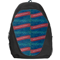 Valentine Day Pattern Backpack Bag by dflcprints