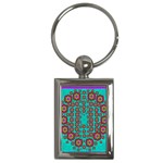 The Worlds Most Beautiful Flower Shower On The Sky Key Chains (Rectangle)  Front