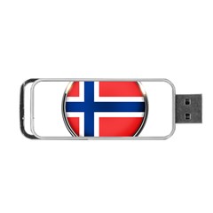 Norway Country Nation Blue Symbol Portable Usb Flash (one Side) by Nexatart