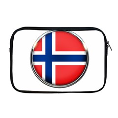Norway Country Nation Blue Symbol Apple Macbook Pro 17  Zipper Case by Nexatart