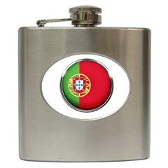 Portugal Flag Country Nation Hip Flask (6 oz)