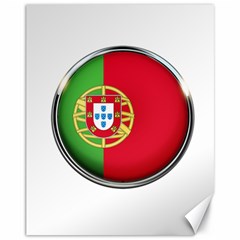 Portugal Flag Country Nation Canvas 11  x 14  