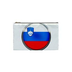 Slovenia Flag Mountains Country Cosmetic Bag (small)  by Nexatart