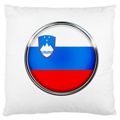 Slovenia Flag Mountains Country Large Cushion Case (one Side) by Nexatart