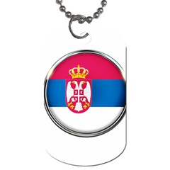 Serbia Flag Icon Europe National Dog Tag (Two Sides)