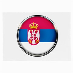 Serbia Flag Icon Europe National Large Glasses Cloth (2-Side)