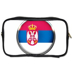 Serbia Flag Icon Europe National Toiletries Bags 2-side by Nexatart