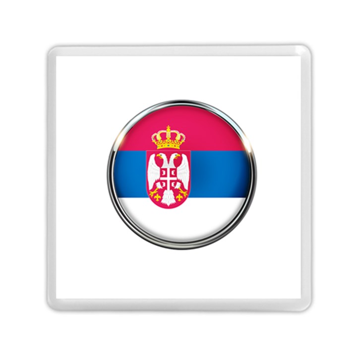 Serbia Flag Icon Europe National Memory Card Reader (Square) 