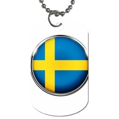 Sweden Flag Country Countries Dog Tag (two Sides) by Nexatart