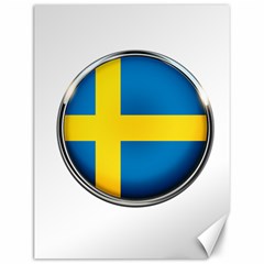 Sweden Flag Country Countries Canvas 12  X 16  