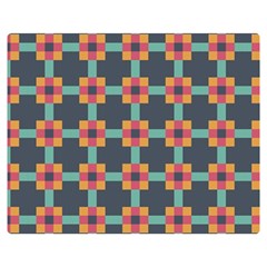 Squares Geometric Abstract Background Double Sided Flano Blanket (medium)  by Nexatart