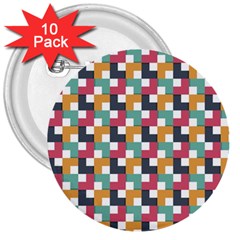 Background Abstract Geometric 3  Buttons (10 Pack) 