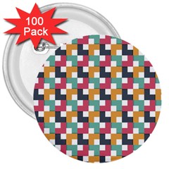 Background Abstract Geometric 3  Buttons (100 Pack) 