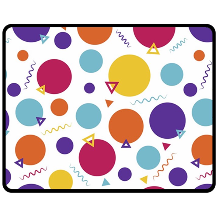 Background Polka Dot Fleece Blanket (Medium) 