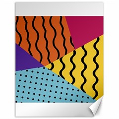 Background Abstract Memphis Canvas 12  x 16  