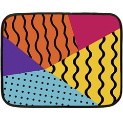 Background Abstract Memphis Double Sided Fleece Blanket (Mini) 