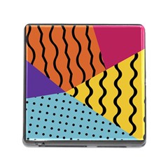Background Abstract Memphis Memory Card Reader (square) by Nexatart