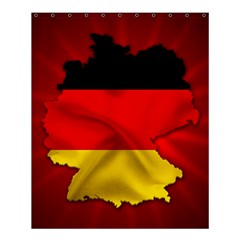 Germany Map Flag Country Red Flag Shower Curtain 60  X 72  (medium)  by Nexatart