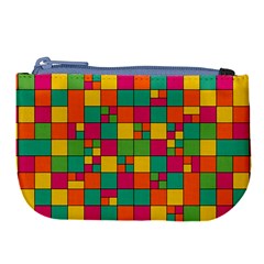 Squares Abstract Background Abstract Large Coin Purse