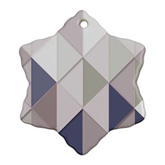 Background Geometric Triangle Ornament (snowflake)