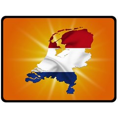 Holland Country Nation Netherlands Flag Fleece Blanket (large)  by Nexatart
