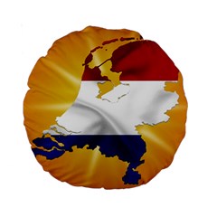 Holland Country Nation Netherlands Flag Standard 15  Premium Round Cushions by Nexatart