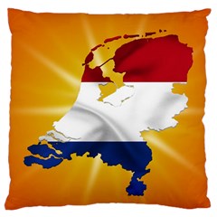 Holland Country Nation Netherlands Flag Large Flano Cushion Case (two Sides) by Nexatart