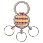 Art Background Abstract 3-Ring Key Chains Front