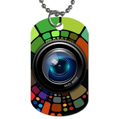 Lens Photography Colorful Desktop Dog Tag (one Side) by Nexatart