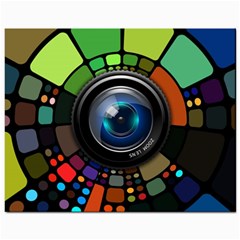 Lens Photography Colorful Desktop Mini Button Earrings by Nexatart