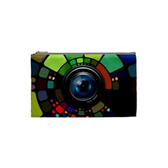 Lens Photography Colorful Desktop Cosmetic Bag (small)  by Nexatart