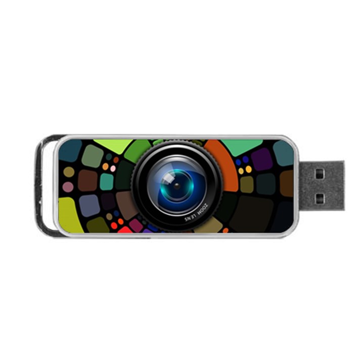 Lens Photography Colorful Desktop Portable USB Flash (One Side)