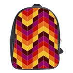 Geometric Pattern Triangle School Bag (Large) Front