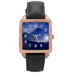 Planet Discover Fantasy World Rose Gold Leather Watch  by Nexatart