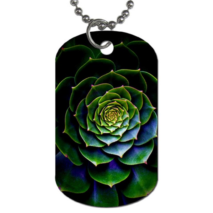 Nature Desktop Flora Color Pattern Dog Tag (One Side)