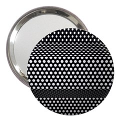 Holes Sheet Grid Metal 3  Handbag Mirrors by Nexatart