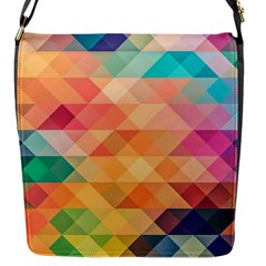 Texture Background Squares Tile Flap Messenger Bag (s) by Nexatart