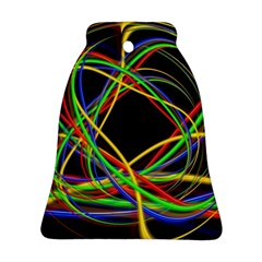 Ball Abstract Pattern Lines Bell Ornament (two Sides) by Nexatart