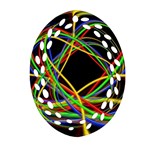 Ball Abstract Pattern Lines Ornament (Oval Filigree) Front