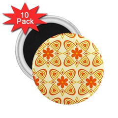 Background Floral Forms Flower 2 25  Magnets (10 Pack) 