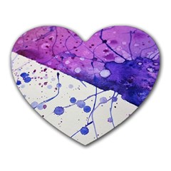 Art Painting Abstract Spots Heart Mousepads by Nexatart