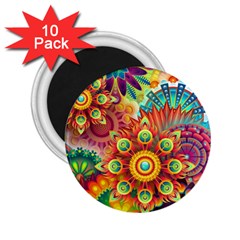 Colorful Abstract Background Colorful 2.25  Magnets (10 pack) 