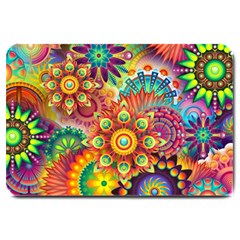 Colorful Abstract Background Colorful Large Doormat 